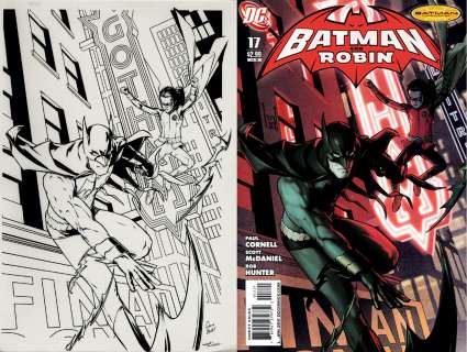 Gene Ha - batman and robin #17 cover (great batman and robin poses! ) 2011