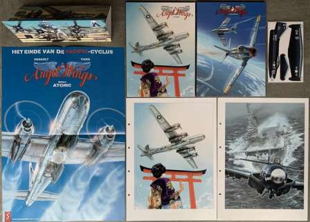 Hugault - Yann | Angel Wings 6-7 - Limited Edition + A3 Ex-Librissen + Poster + Excl. Displays - Cartonné - EO - (2019/2022) | Catawiki