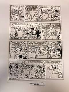 Jef Nys | Nys, Jef - Originele pagina - Jommeke - De pijp van Geurig Gras - (1987) | Catawiki