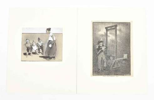 [POLITICAL CARTOONS] JORDAAN, L.J. (1885-1980). ’DE OPENBARE TERECHTSTELLINGEN IN FRANKRIJK | Zwiggelaar Auctions