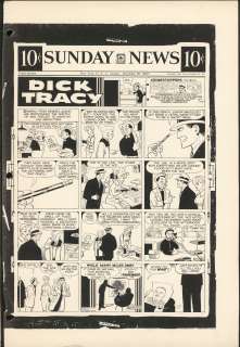 Gould - DICK TRACY, Sunday Black & White Proof (12/29/1957) | Russ Cochran