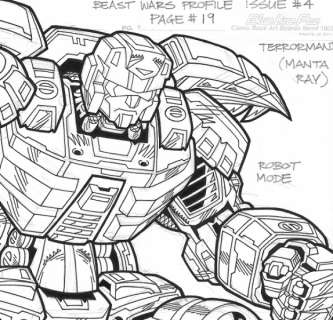 TRANSFORMERS BEAST WARS Terrormander. Manta Ray | Unreal Books