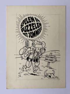 Jef Nys | Nys, Jef - Originele cover - Spelen en puzzelen met Jommeke - (1976) | Catawiki