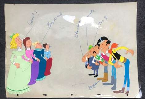 Morris & Studio Belvision | Lucky Luke - 4 Original Production Cels - "Daisy Town" - (1971) | Catawiki