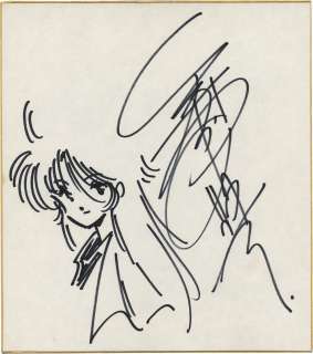 Haruhiko Mikimoto Hand-Drawn Shikishi "Megazone 23 (Mega Zone)" Eve Tokimatsuri