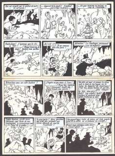 Bob de Moor - Planche Originale (P.31) - | Bob De Moor - Planche originale (p.31) - Les Aventures d’Oncle Zigomar/ De avonturen van Nonkel Zigomar - L’Empire des Taupes /Het Mollenrijk - (1955/2023) | Catawiki