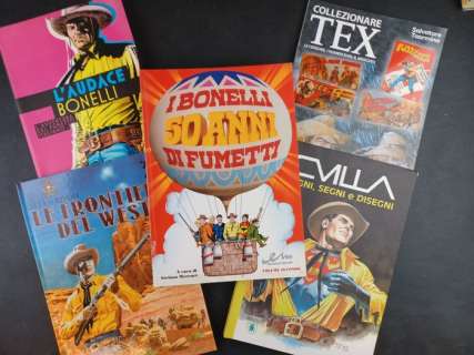 Bonelli, Galep, Villa | Tex - 5x Saggi "L’Audace Bonelli, Collezionare Tex e Altri" - Broché | Catawiki