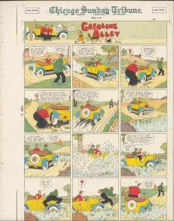 King – Gasoline Alley Sunday Page Color Proof (04/06/1924) NO RESERVE! | Russ Cochran