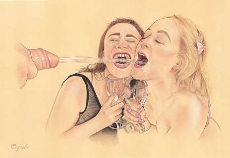 Daniel Cayuela | Daniel Cayuela - Original drawing - ’’Cheers!’’ - With COA - (2023) | Catawiki