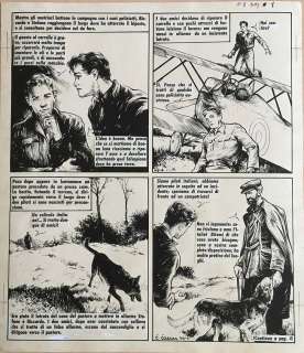 Kurt Caesar - Original page cm. 27x31. Ink. Colored on the back. Signed. Mint