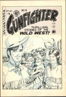 Ingels Gunfighter #12 Cover Original Art (EC, 1949). | Russ Cochran
