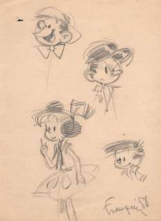 Franquin | Modeste et Pompon, illustrations Ã  la mine de plo… | Millon