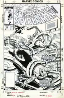 Sal Buscema The Spectacular Spider-Man #146 Cover Original Art (Marvel, 1988). With the Hobgoblin hovering in -