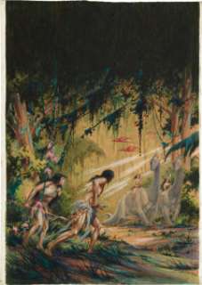 Roy G. Krenkel Edgar Rice Burroughs‘ At the Earth‘s Core Paperback Cover Original Art (Ace Books, 1962). Roy -