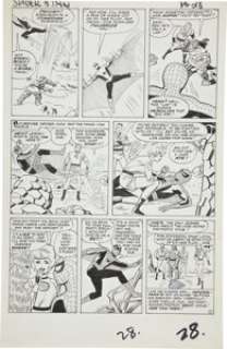 Jack Kirby and Steve Ditko Amazing Spider-Man #8 "Spider-Man Tackles the Torch" page 6 Original Art - | Heritage