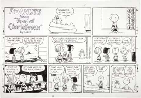 Charles Schulz Peanuts Sunday Comic Strip Original Art dated 12-4-83 (United Features Syndicate, 1983). In - | Heritage
