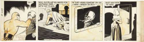 Wilson McCoy The Phantom Daily Comic Strip Signed by Lee Falk Original Art dated 10-15-43 (King Features -