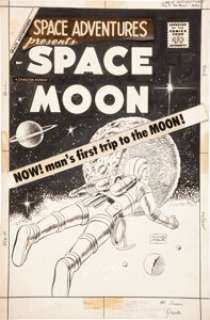 Charles Nicholas and Vince Alascia Space Adventures #23 Cover Original Art (Charlton, 1958). As the inside -