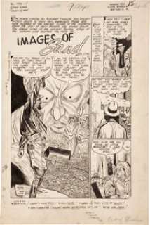 Alex Toth and Mike Peppe Out of the Shadows #12 Complete 6-page Story "Images of Sand" Original Art -