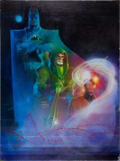 Denys Cowan and Bill Sienkiewicz Batman, Green Arrow, and the Question Poster Illustration Original Art (DC, -