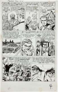 Jack Kirby and Dick Ayers Fantastic Four #15 First Appearance of The Mad Thinker page 4 Original Art (Marvel, -