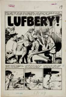 George Evans and Harvey Kurtzman Frontline Combat #11 Complete 6-Page Story "Lufbery" Original Art (EC, - | Heritage