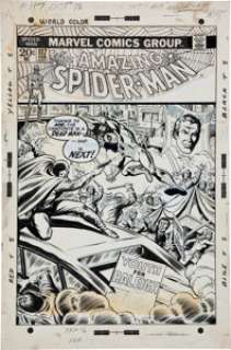 John Romita Sr. and Jim Mooney Amazing Spider-Man #117 "Deadly Designs of the Disrupter" Cover Original - | Heritage
