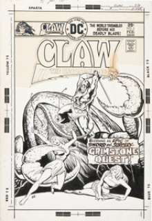 Ernie Chan Claw the Unconquered #5 Cover Original Art (DC, 1976). This Bronze Age blockbuster for -