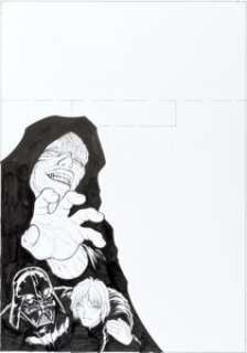 Adam Warren Star Wars: Return of the Jedi #4 Manga Graphic Novel Cover Original Art (Dark Horse, 1999). So young -