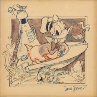 Daan Jippes Donald Duck Video Game Box Cover Concept Drawing Original Art (Atari, 1983). This sketch by latter-day - | Heritage