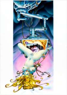 Alfonso Azpiri Penthouse Comix #10 Bethlehem Steele Pin-Up Original Art (Penthouse, 1995). Vibrant and erotic -