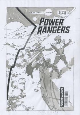 Matteo Scalera | Power Rangers, Mighty Morphin, Recherche de couverture variant, issue 9 | Galerie 9ème Art