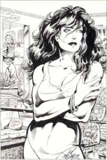 John Byrne and Kim DeMulder Marvel Graphic Novel #18 The Sensational She-Hulk Splash Page 4 Original Art (Marvel, -