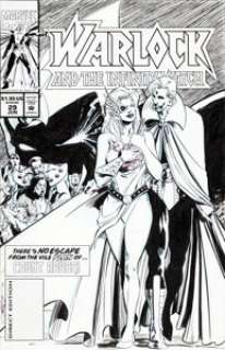 Patrick Olliffe Warlock and the Infinity Watch #29 Cover Original Art (Marvel, 1994). "There‘s no escape -