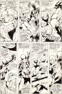 John Byrne and Dan Green Iron Fist #14 Page 17 First Sabretooth Story Original Art (Marvel, 1977). Here it is -- -