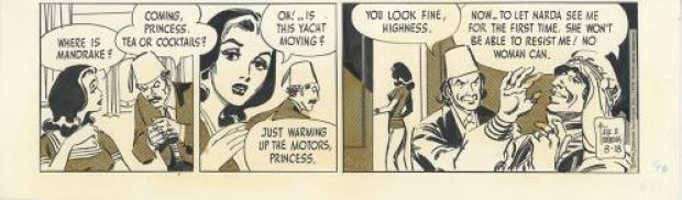 Fred Fredericks | Mandrake The Magician, Strip du 18 Août 1976 | Galerie 9ème Art