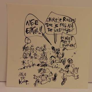 Kort, Hein de | Kort, Hein de - Originele tekening - Shirtje ruilen... - (1985) | Catawiki
