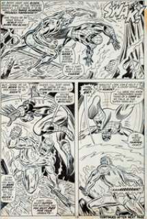 John Romita Sr., Paul Reinman, and Tony Mortellaro Amazing Spider-Man #132 Molten Man Page 18 Original Art -