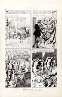 Norman Nodel Classics Illustrated #155 "The Lion of the North" Near Complete Story Original Art -