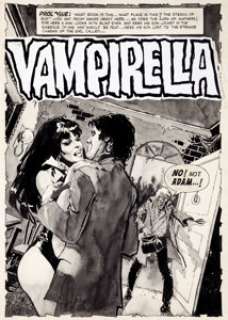 Jose Gonzalez Vampirella #13 "Lurker In The Deep" Splash Page 1 Original Art (Warren, 1971). -