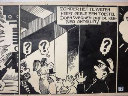 Buth | Buth - Thomas Pips - Het geheim van de vliegende schotels - 2 originele stroken (16 en 17) - (1947) | Catawiki