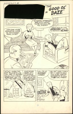 Mortie-Original Story Art - 4 page story | Russ Cochran