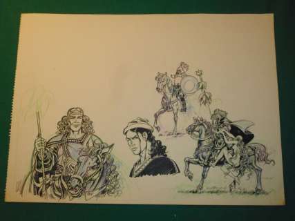 Magnus | Magnus - studio originale "Le Femmine Incantate" grande formato 48x35 cm. - Page volante - Exemplaire unique - (1987) | Catawiki