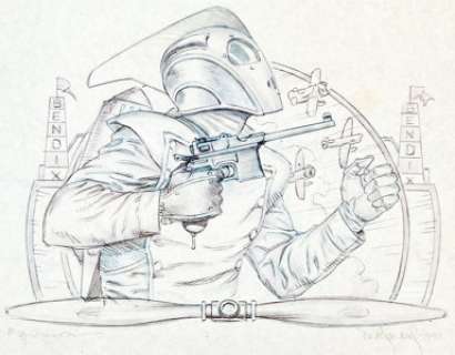 Dave Stevens - Rocketeer Illustration Original Art (1990). You may have seen a Rocketeer piece sell for a -