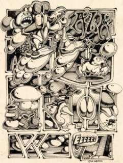 Rick Griffin Yellow Dog #2 "ALA" 1-Page Story Original Art (Print Mint, 1968). A typically - | Heritage