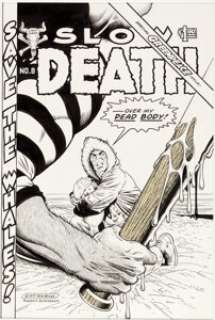 William Stout Slow Death #8 Greenpeace Cover Original Art (Last Gasp, 1977). William Stout is a fine artist -