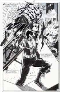 Jim Aparo and David Roach Batman #561 Splash Page 15 Original Art (DC, 1999). Bane delivers a broken Batman -