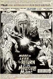 Sal Buscema and Jack Abel Iron Man Annual #3 Splash Page 1 Original Art (Marvel, 1976). Writer Steve Gerber -