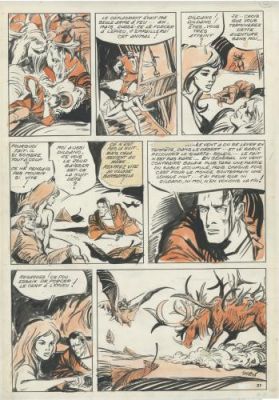 Jean-Claude Forest | Barbarella, planche 27, 1964, l’édition du Terrain vague | Galerie 9ème Art