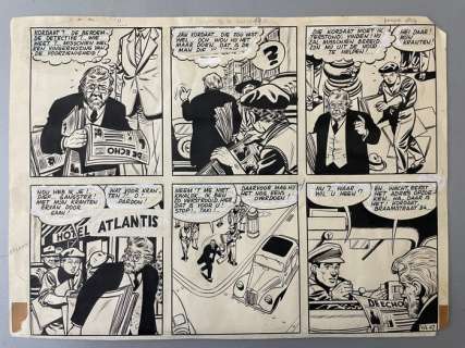 Paape, Eddy | Paape, Eddy - Demi-planche originale - Valhardi T4 - Le Rayon Super-Gamma - (1954) | Catawiki